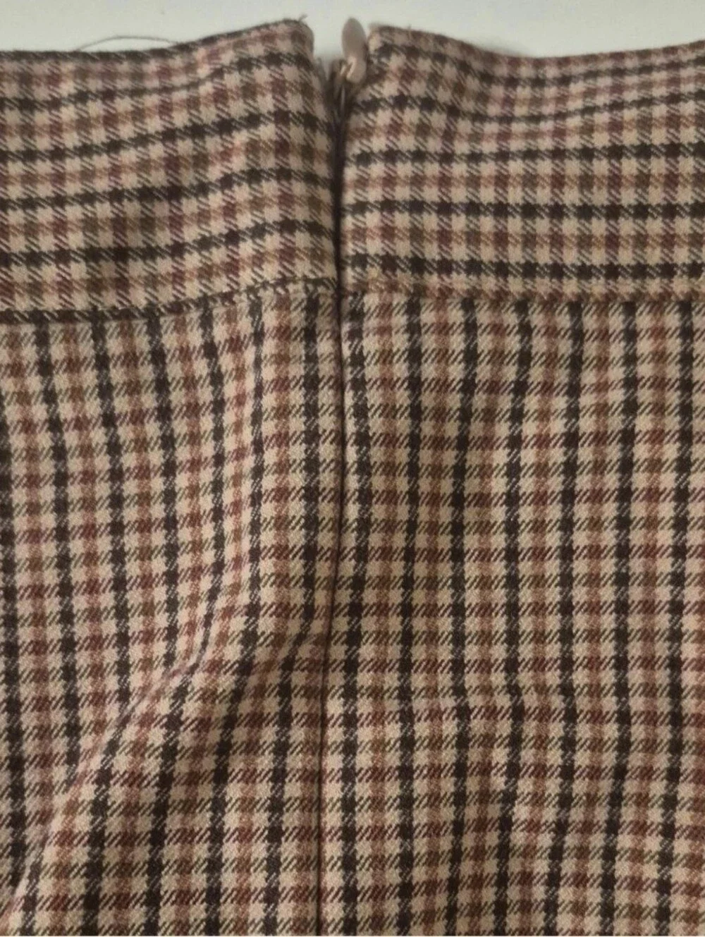 a new day Brown Check Mini Skirt M